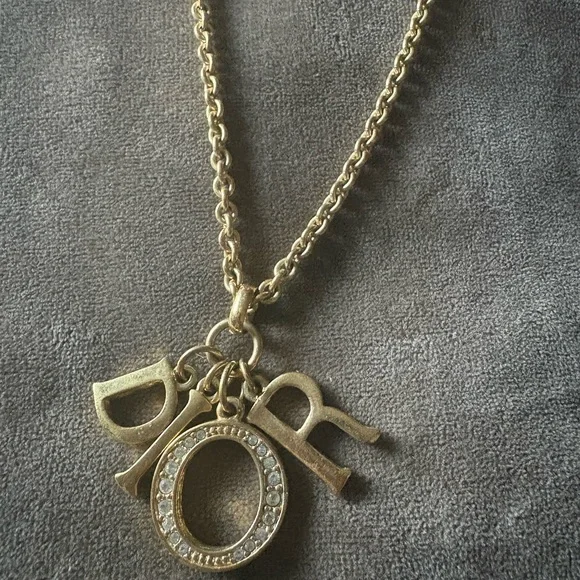 DIOR Gold Necklace with Pendant